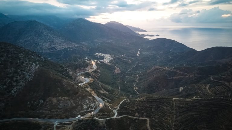Het Griekse eiland Kreta in de winter