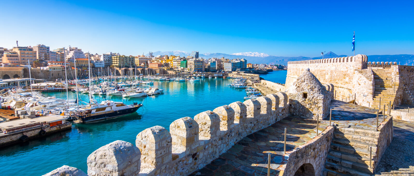 Heraklion, fort, haven
